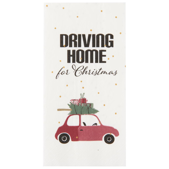 Billede af Driving home for Christmas servietter, 16 stk